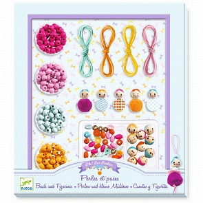 Набор для творчества из серии Сделай сам - Бусины и фигурки (Djeco, 09819)